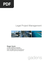 Legal Project Management: Roger Quick