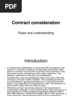 Contract Consideration: Rules and Understanding