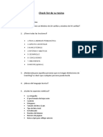 Check List Tesinas - Puntos A Tener en Cuenta