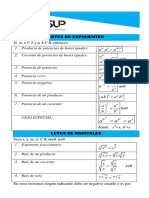 Formulario Leyes de Exponentes