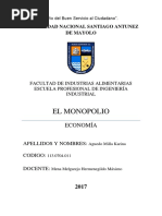 Monografia Monopolio Economia