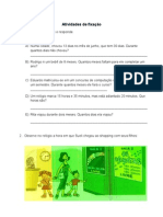 Atividades de Fixação Medidas de Tempo