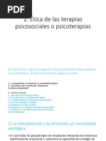 2 Etica en La Terapia Psicosocial o Psicoterapia