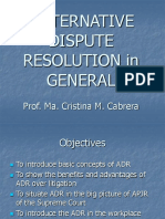 Alternative Dispute Resolution