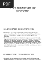 Generalidades de Los Proyectos