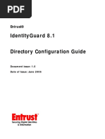 Entrust IdentityGuard 8.1 Directory Configuration Guide