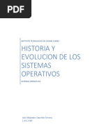 Historia y Evolución de Los Sistemas Operativos