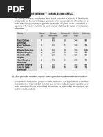 Ejemplo de Regresión y Correlación Lineal