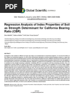 18 Regression Analysis of Index Properties of Soil As Strength Determinant For California Bearing Ratio