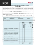 Cuestionario para Evaluar El Pensamiento Critico Validar PDF