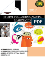 Informe de Analisis Sensorial