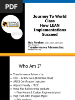 Journey To World Class How Lean Implementations Succeed: Bob Forshay, Transformance Advisors Inc