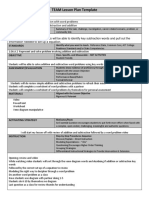 Team Lesson Plan Template