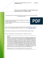 Relationship Between Perception of Oral Health, Clinical Conditions and Socio-Behavioral Factors of Mother-Child