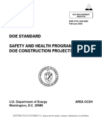 Doe Standard Safety and Health Program For Doe Construction Projects