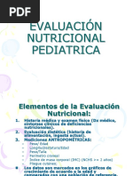 Evaluacion Nutricional en Pediatria