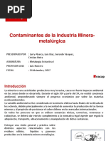 Presentación Contaminantes de La Industria Minera-Metalúrgica