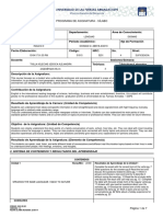 Datos Generales: Programa de Asignatura - Sílabo