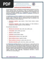 Clasificación de Yacimientos Minerales