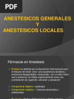 Anestesicos Generales y Locales