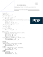 MINI EXAMEN MENTAL Infatil 6 Anos