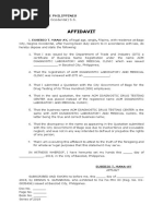 Affidavit DTI Same Name