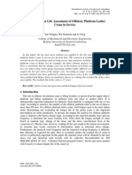 Study On Fatigue Life Assessment of Offshore Platform Lattice Crane in Service