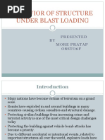 Behavior of Structure Under Blast Loading