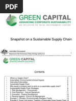 Snapshot On Sustainable Supply Chain