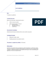 Lesson Plan: Lesson: Introduction To Ionic Equilibrium