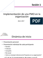 Sesion 1 - Implementación PMOs