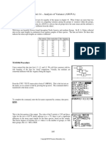 Chapter 14 - Analysis of Variance (ANOVA) : TI-83/84 Procedure