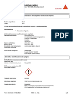 HOJA DE SEGURIDAD Sika 3 Acelerante de Fraguado PDF