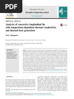 Analysis of Convective Longitudinal Fin With Temperature-Dependent Thermal Conductivity and Internal Heat Generation