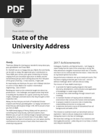 State of The University 2017