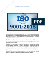 Informe ISO 9001 Y 21500