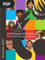 X Informe Al Congreso (Del Defensor Del Pueblo PDF