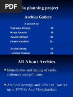 Media Planning Project: Archies Gallery