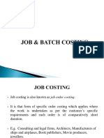 Job and Batch Costing