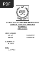 Psychology Report Anxiety