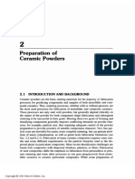 Preparation of Ceramic Powders: 2.1 Introduction and Background