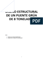 Diseño Estructural de Puente Grua de 8 TN