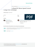 Microcontroller Based DC Motor Speed Control Using PWM Technique