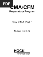 Preparatory Program: Cma/Cfm