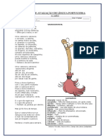 Ficha Avaliação 1. 2.º Periodo