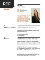 Meg Treiber Teacher Candidate Resume 1