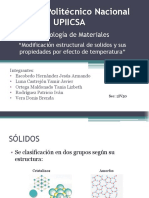 Modificación Estructural de Sólidos