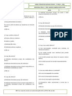 Questionário Sobre Física de Partículas Elementares