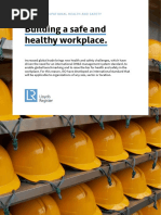 Building A Safe and Healthy Workplace.: Iso 45001 Occupational Health and Safety