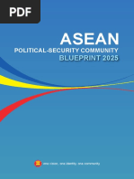 Asean Political-Security Community Blueprint 2025